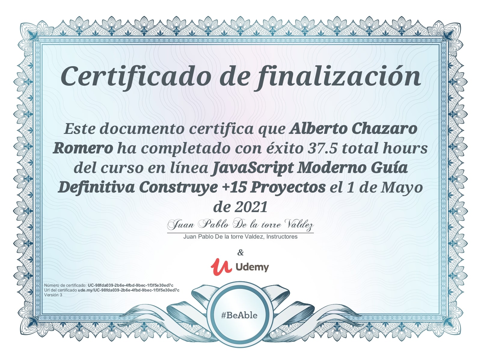 certificado