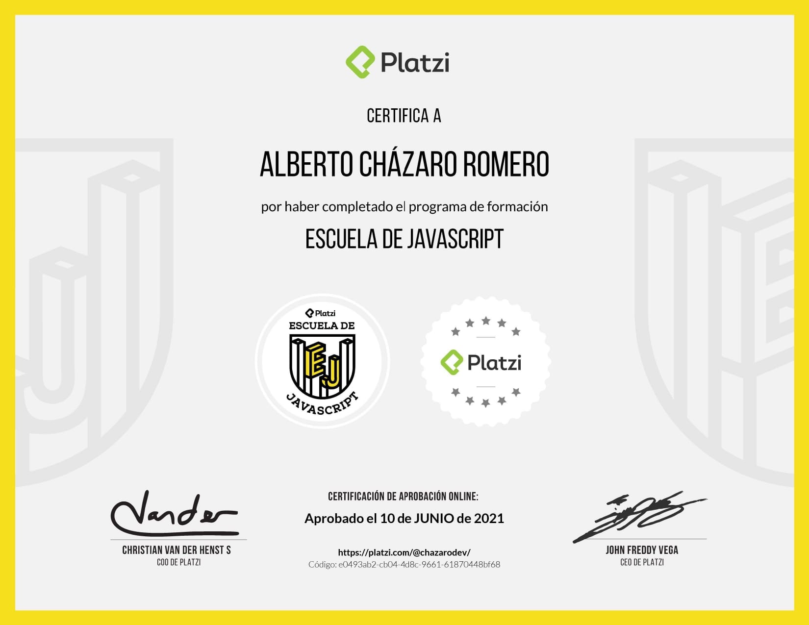 certificado