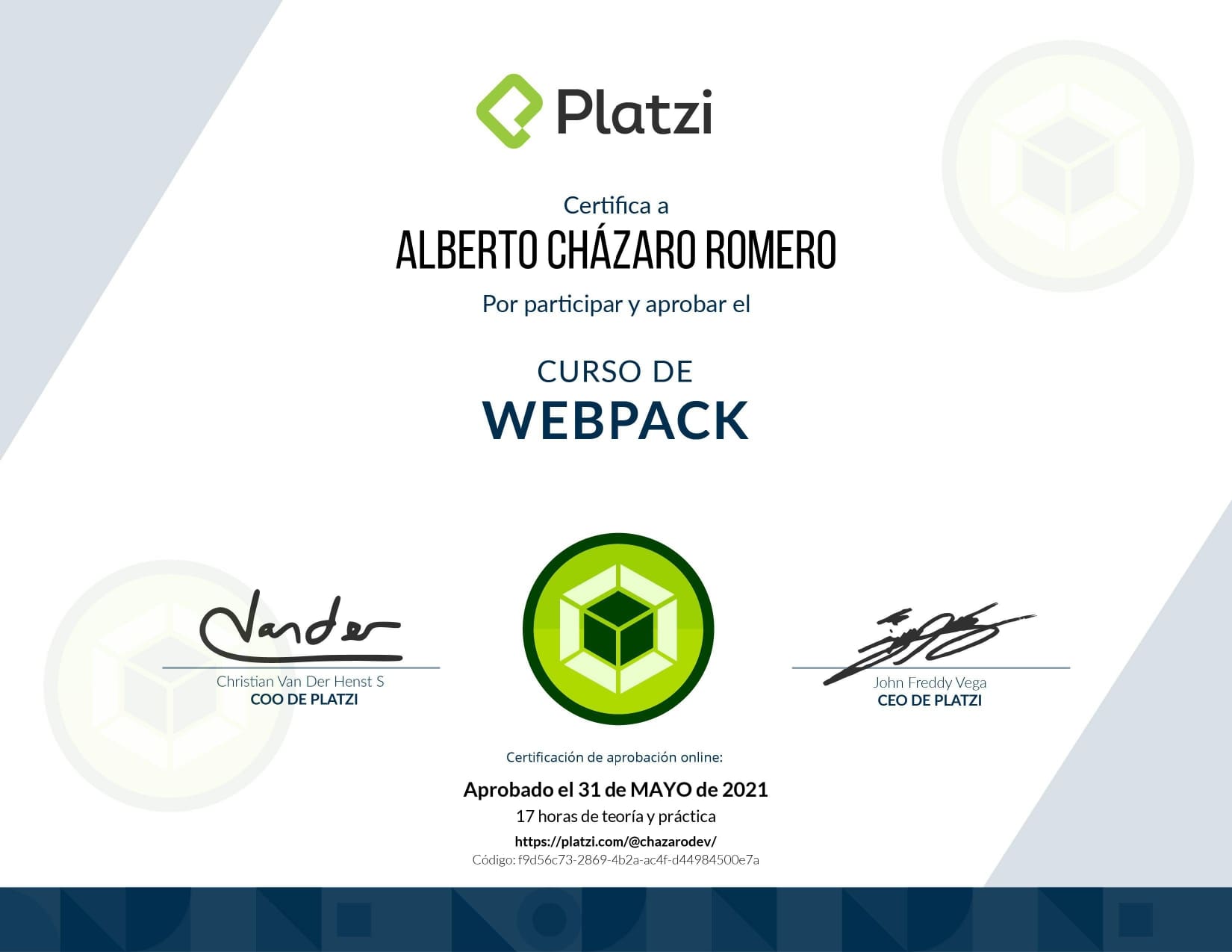 certificado