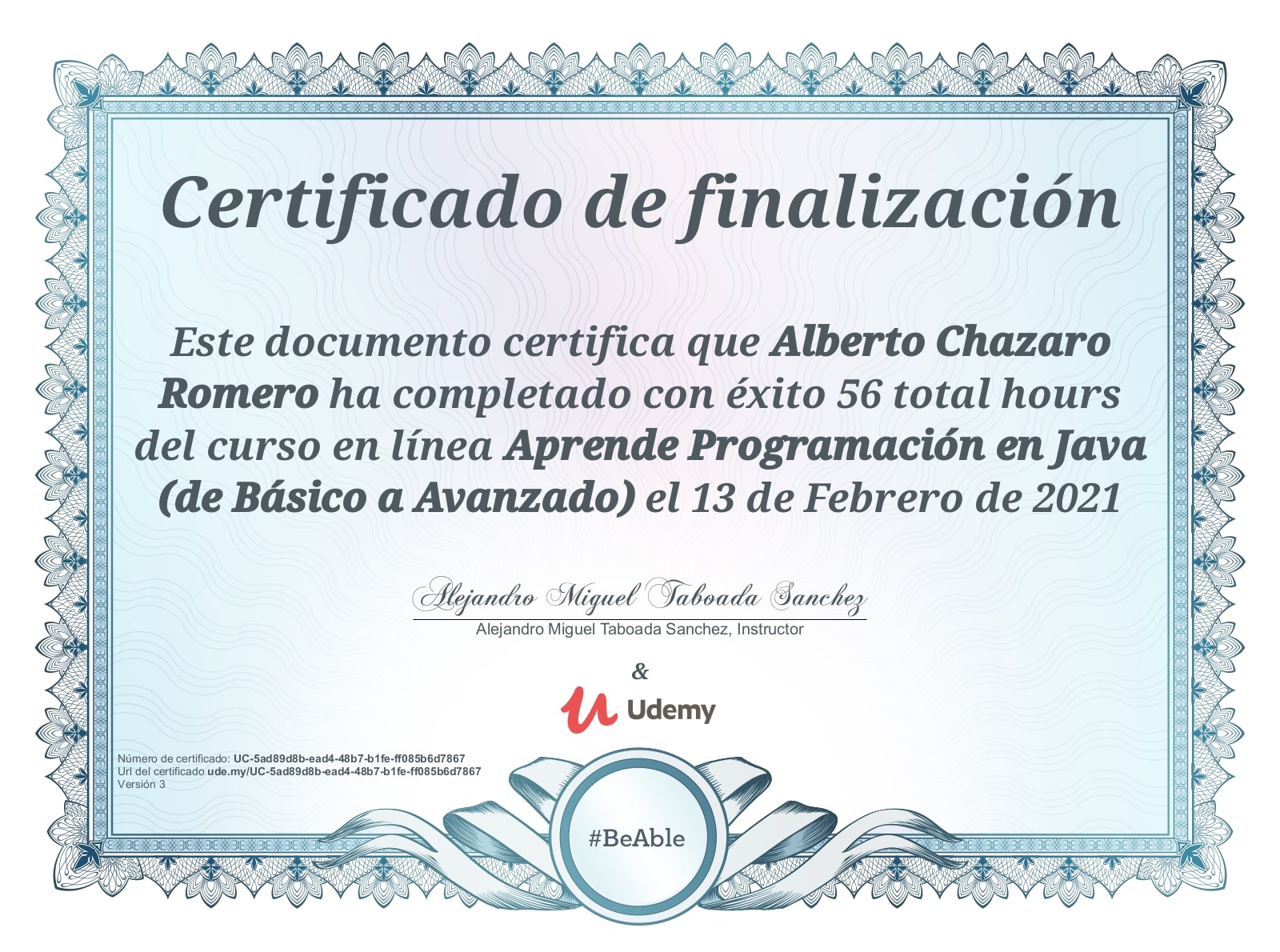certificado