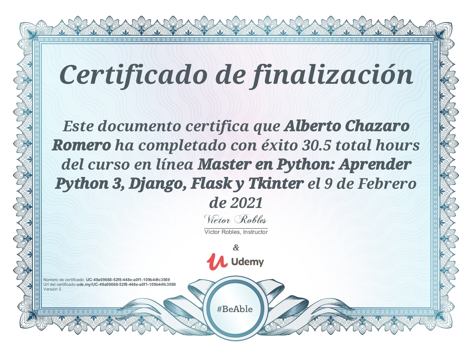 certificado